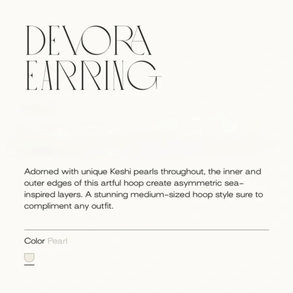 Cult Gaia Devora Keshi Freshwater Post Back Pearl Earrings - Picture 5 of 15